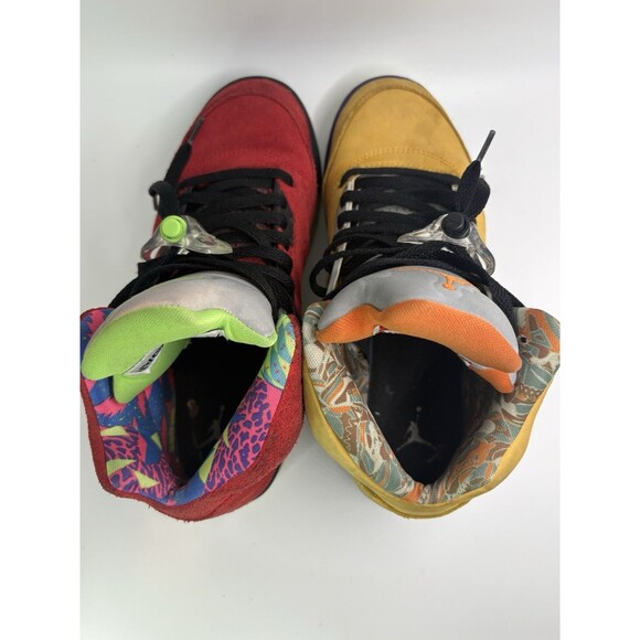 Jordan Men\'s Air Jordan Retro Multicolor Suede Shoes Size 6Y